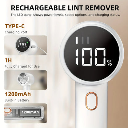 Electric Lint Remover USB Rechargable Cloth Fabric Shaver Fluff Pellet Remove Machine for Clothes Sweater Hairball Trimmer